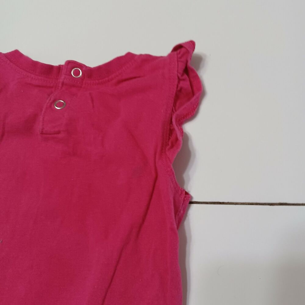 Nike Baby Girls 18M Pink Black Polka Dot Spell Out One Piece Short Outfit Logo‎ - Picture 6 of 12